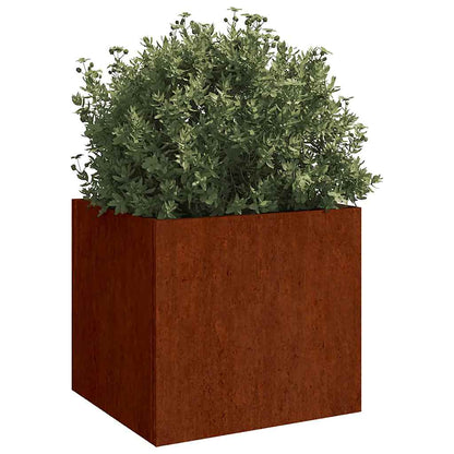 Planters 2 pcs 19.3"x18.5"x18.1" Corten Steel