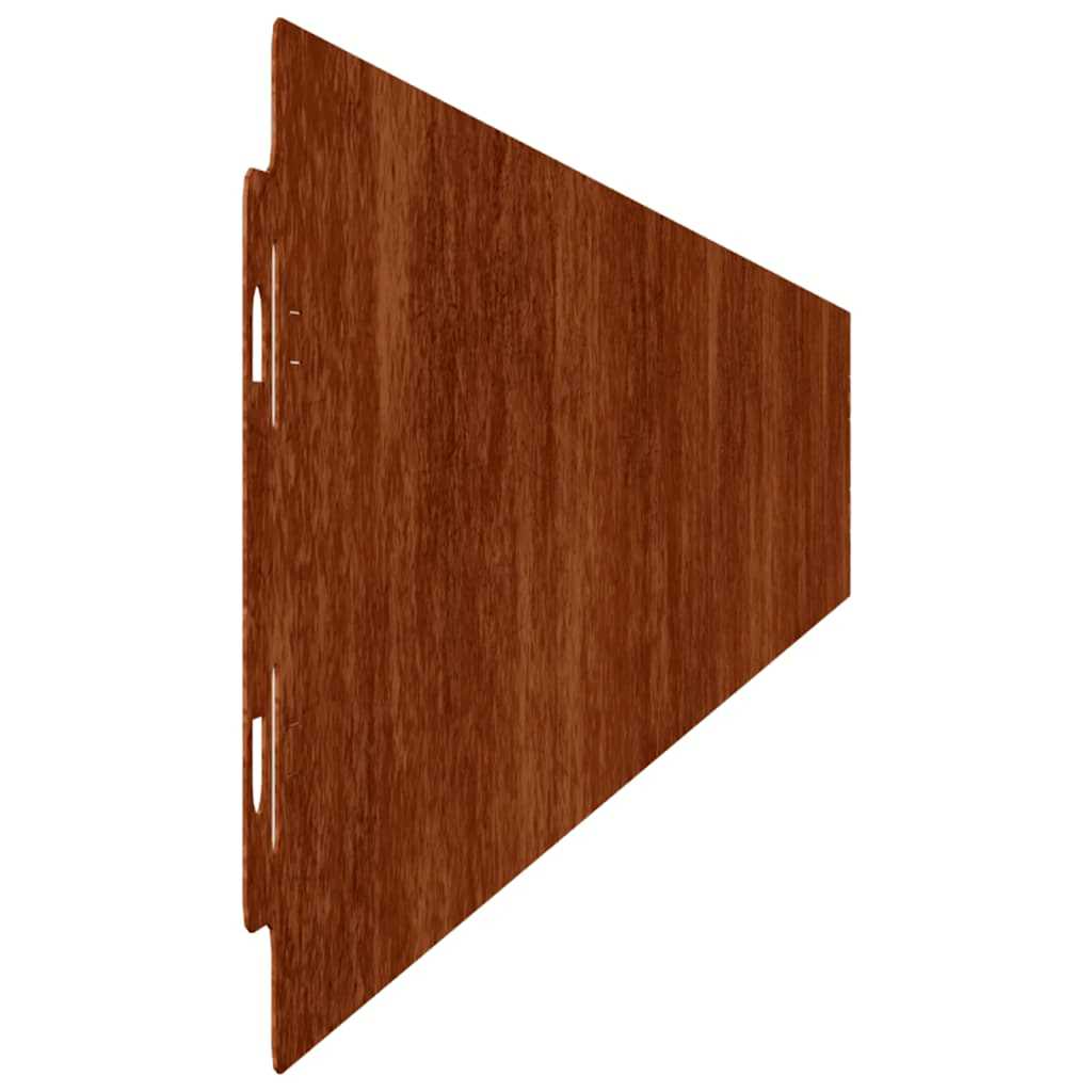 Lawn Edging 10 pcs Rusty 3.94 x 40.55 in Weathering Steel