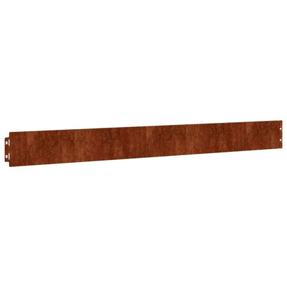 Lawn Edgings 10 pcs 10x103 cm Flexible Corten steel