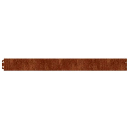 Lawn Edging 50 pcs 10 x 103 cm Weathering Steel Rusty