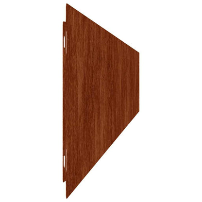 Lawn Edging 10 pcs Rusty 5.91 x 40.55 in Weathering Steel