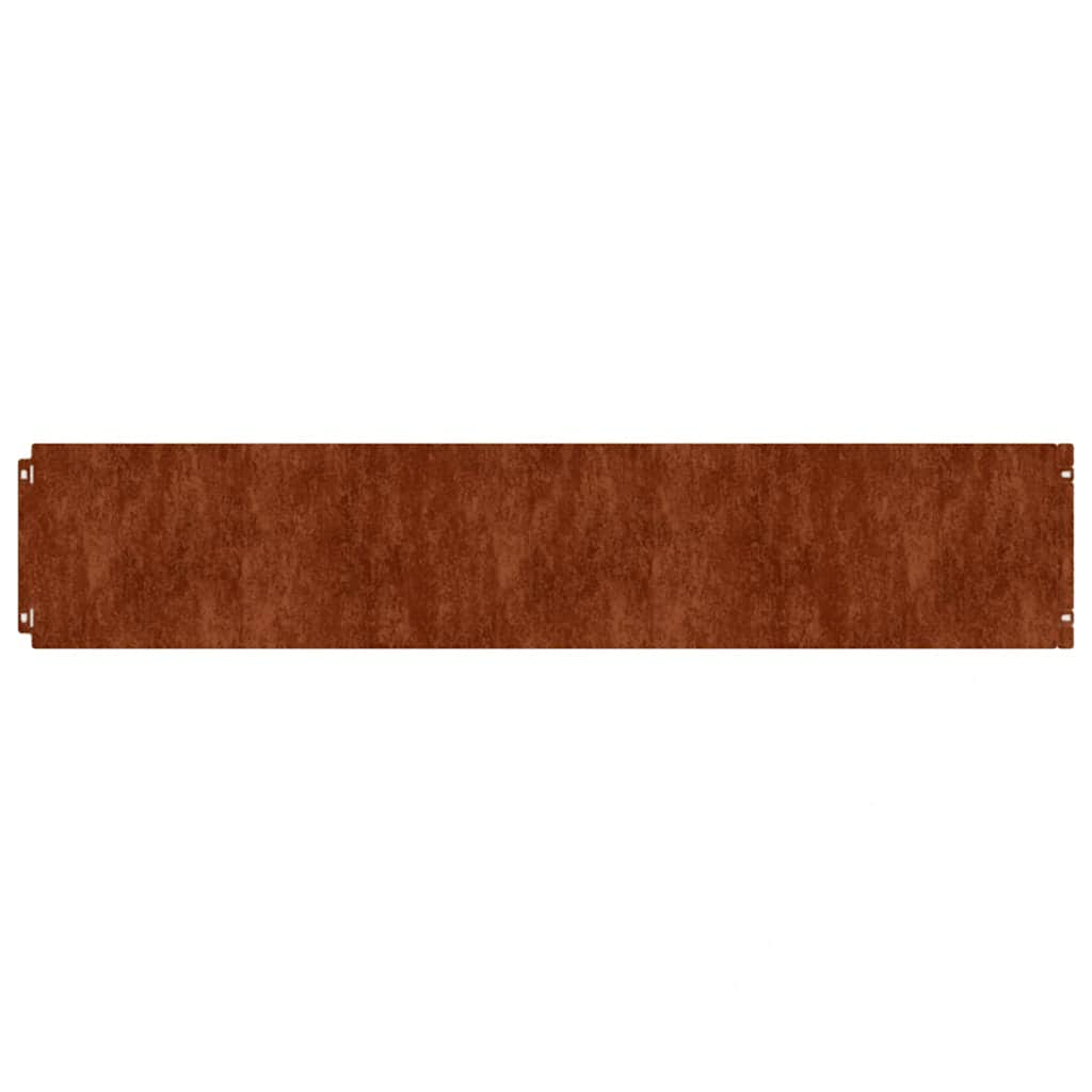 Lawn Edging 10 pcs Rusty 7.87 x 40.55 in Weathering Steel
