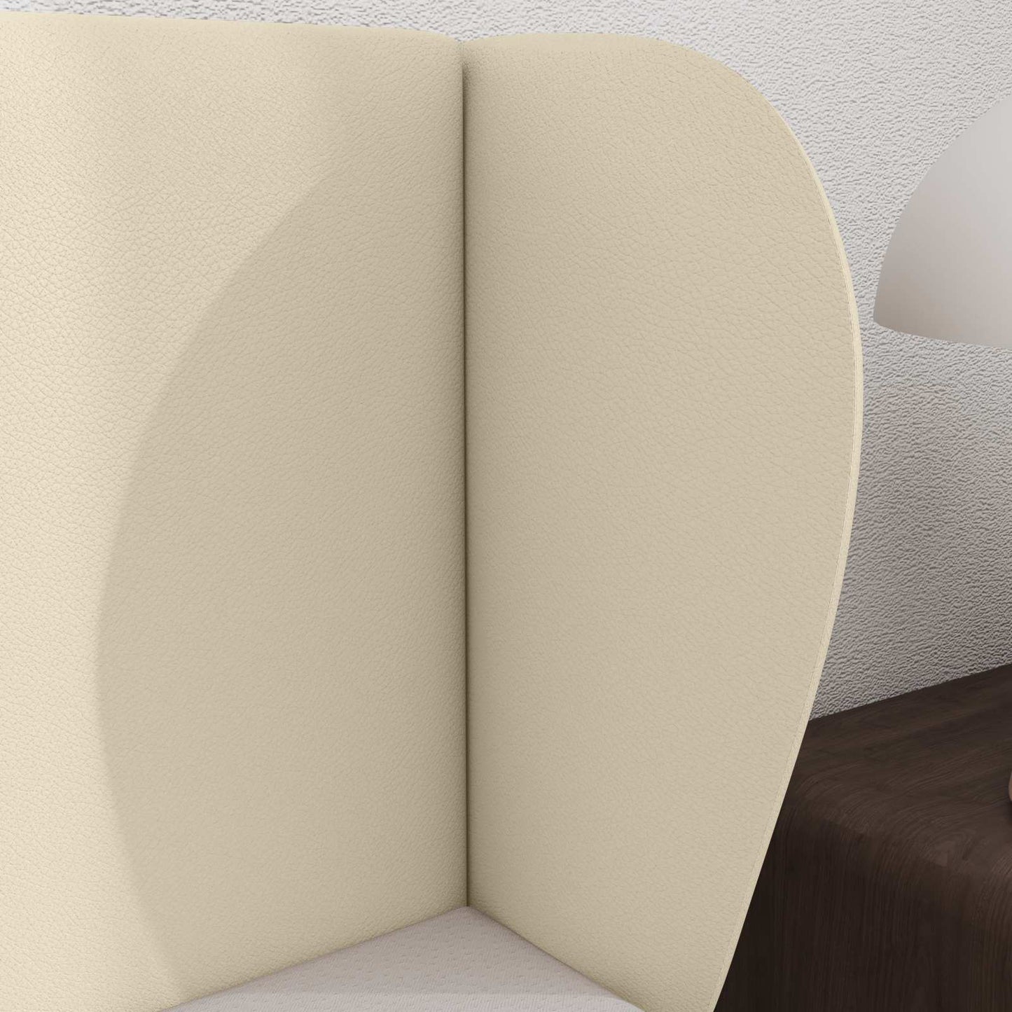 Headboard Ear Cream 40 x 23 x 6 cm PVC