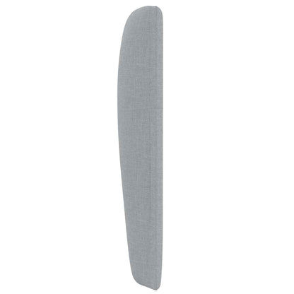 Headboard Ear Light Grey 80 x 23 x 6 cm Fabric