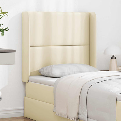 Headboard Ear Cream 80 x 16 x 4 cm PVC