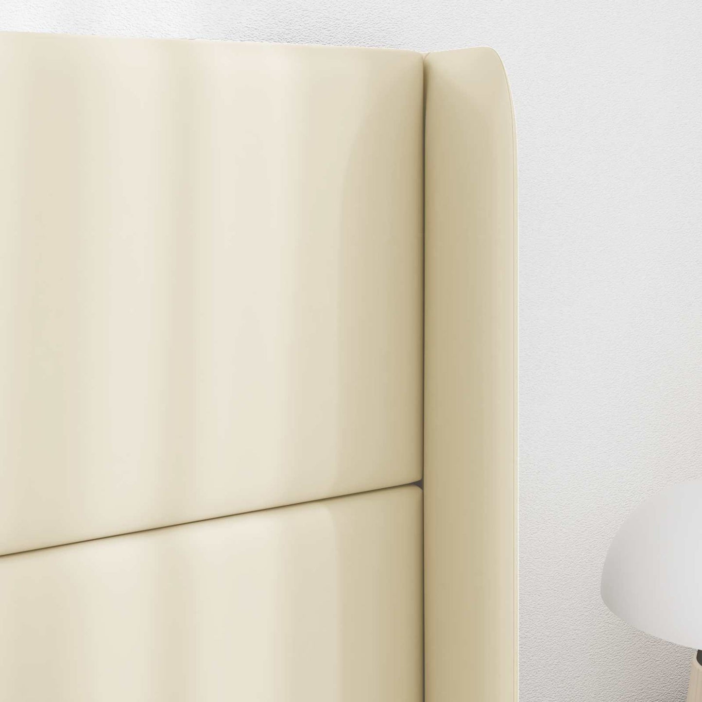 Headboard Ear Cream 80 x 16 x 4 cm PVC