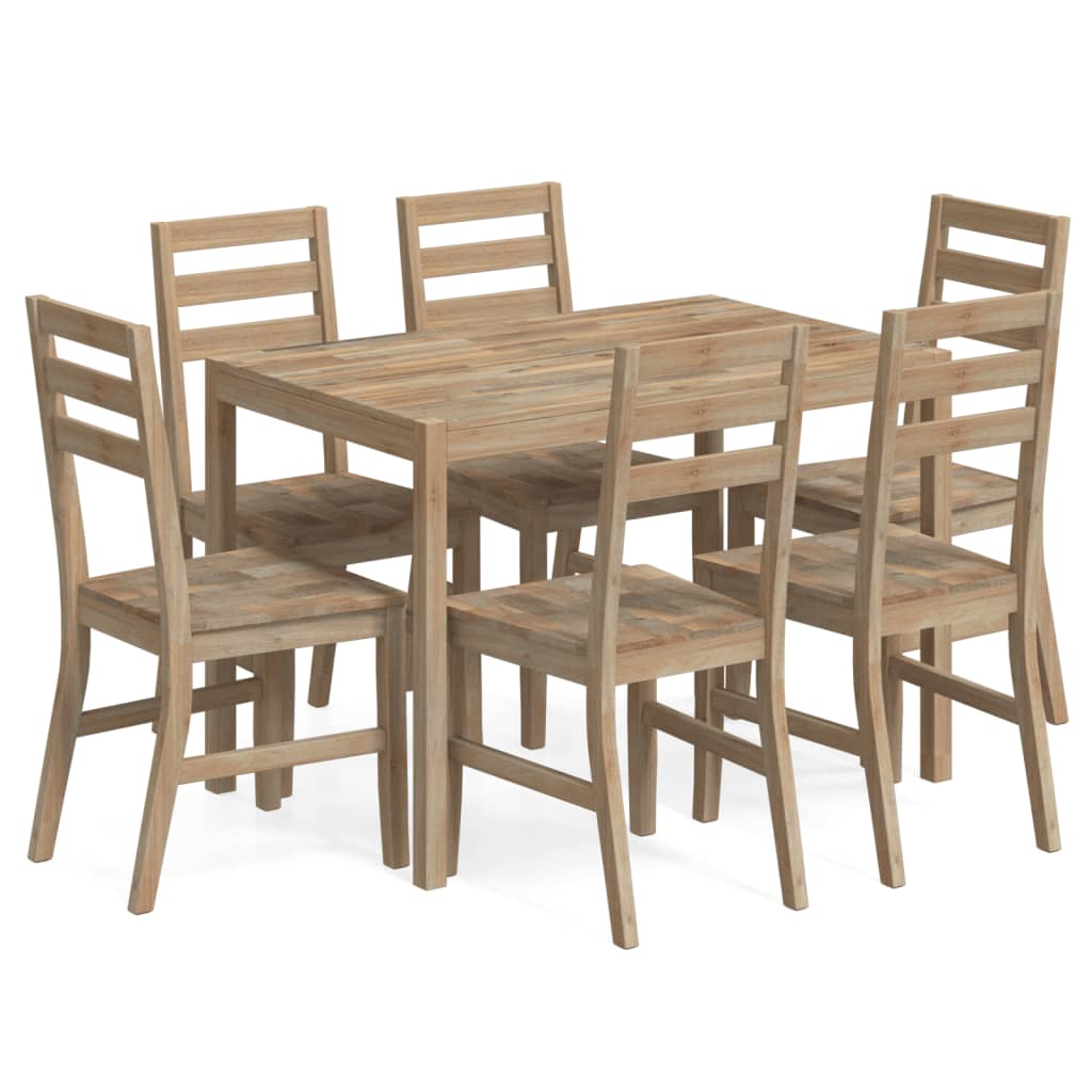 Dining Set | Brown | Solid acacia wood | Standard | Durable | Dining Set