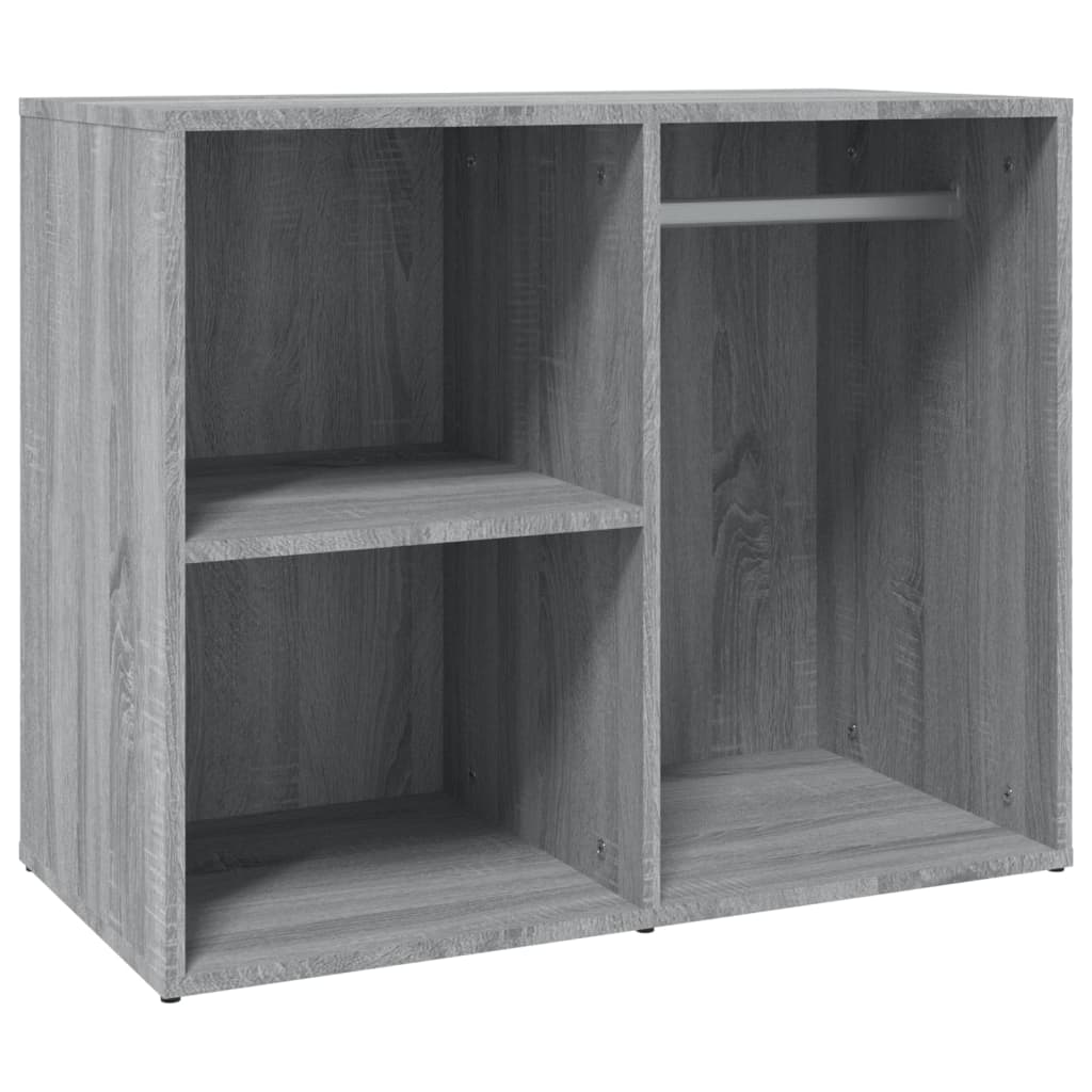 LED Dressing Table With Cabinets | Grey Sonoma | Engineered wood, acrylic