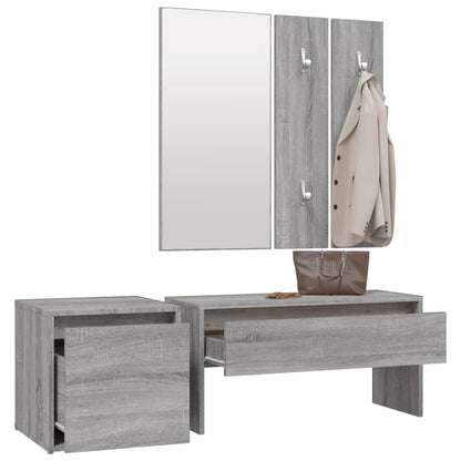 Hallway Furniture Set Grey Sonoma Engineered Wood