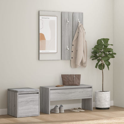 Hallway Furniture Set Grey Sonoma Engineered Wood