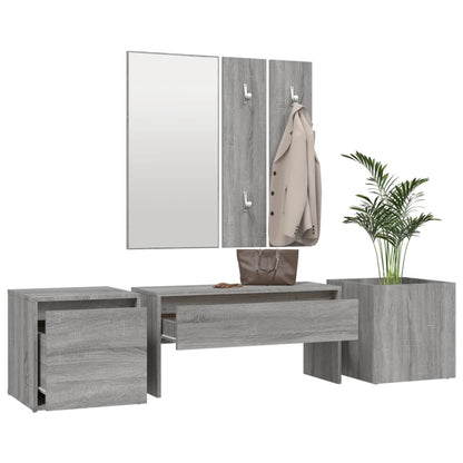 Hallway Furniture Set Grey Sonoma Engineered Wood