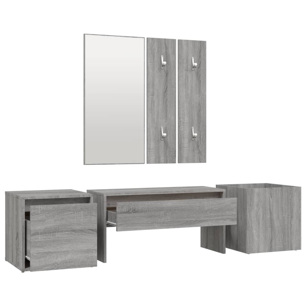 Hallway Furniture Set Grey Sonoma Engineered Wood