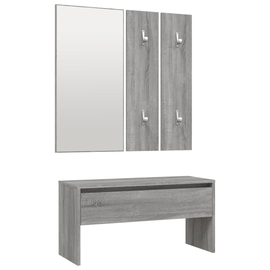 Hallway Furniture Set Grey Sonoma Engineered Wood