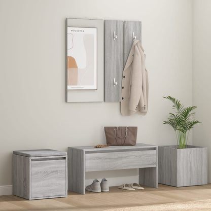 Hallway Furniture Set Grey Sonoma Engineered Wood