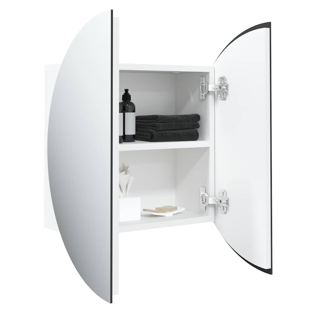 vidaXL Bathroom Cabinet White Engineered wood Medium Bathroom Cabinet