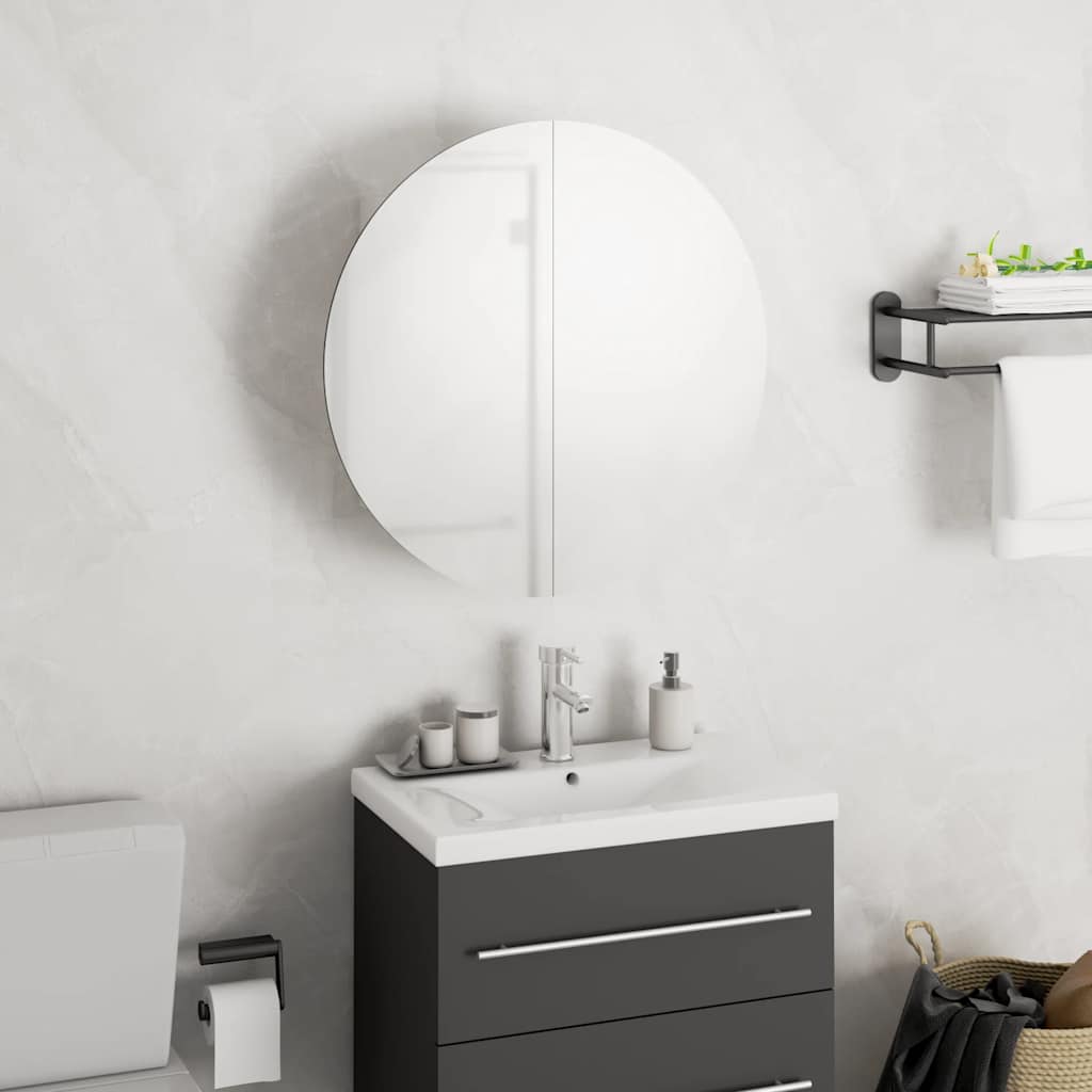 vidaXL Bathroom Cabinet White Engineered wood Medium Bathroom Cabinet