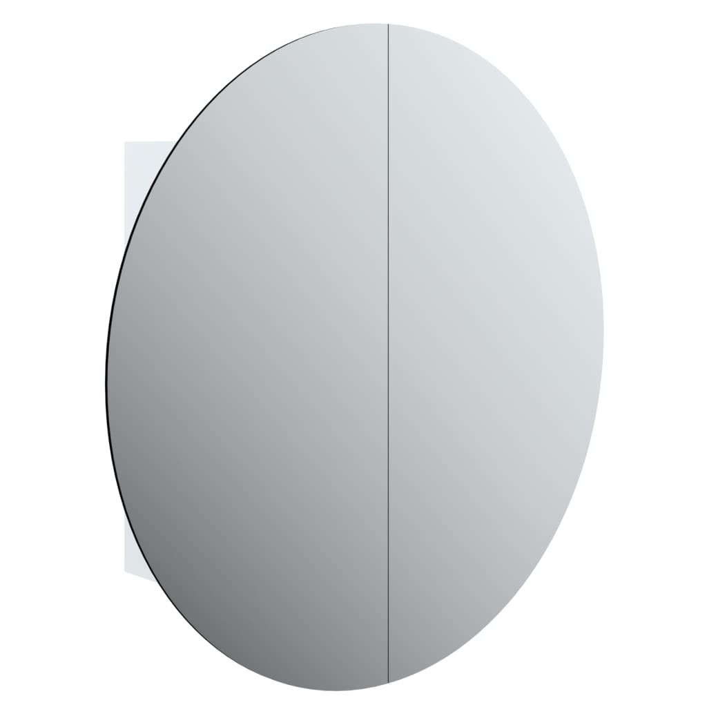 vidaXL Bathroom Cabinet White Engineered wood, glass, PVC, copper Medium