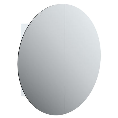 vidaXL Bathroom Cabinet White Engineered wood, glass, PVC, copper Medium