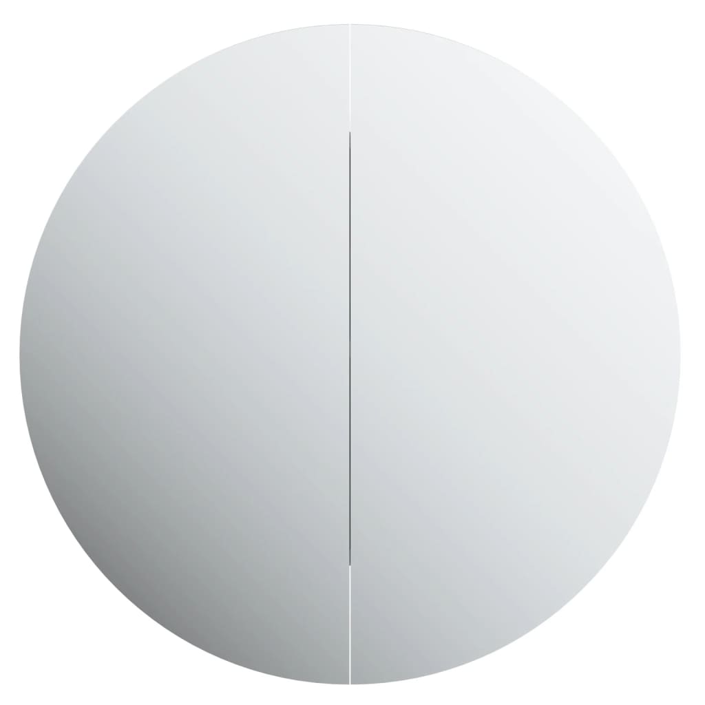 vidaXL Bathroom Cabinet White Engineered wood, glass, PVC, copper Medium