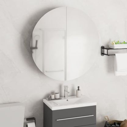vidaXL Bathroom Cabinet White Engineered wood, glass, PVC, copper Medium