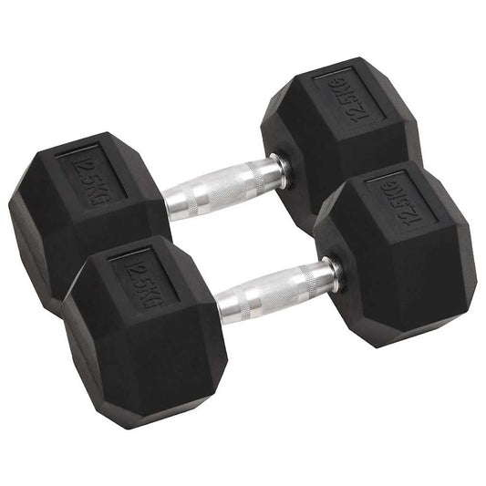 Dumbbells 2 pcs 12.5 kg Total Cast Iron