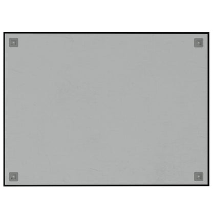 Wall-mounted Magnetic Board Black 80x60 cm Tempered Glass