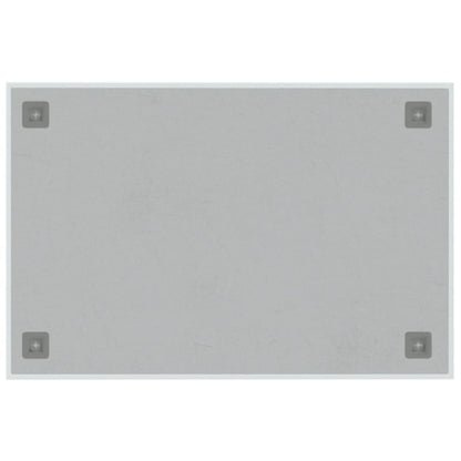 Wall-mounted Magnetic Board White 60x40 cm Tempered Glass