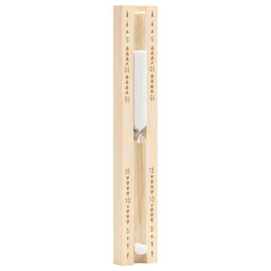 Sauna Sand Timer 15 Minutes Solid Wood Pine