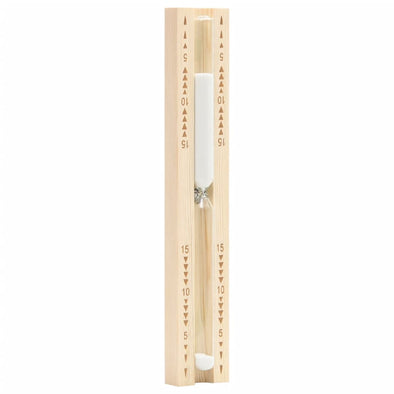 Sauna Sand Timer 15 Minutes Solid Wood Pine
