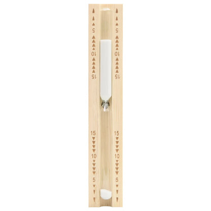 Sauna Sand Timer 15 Minutes Solid Wood Pine