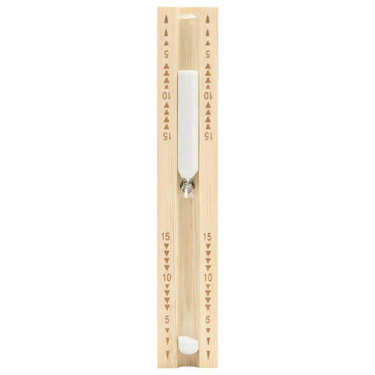 Sauna Sand Timer 15 Minutes Solid Wood Pine