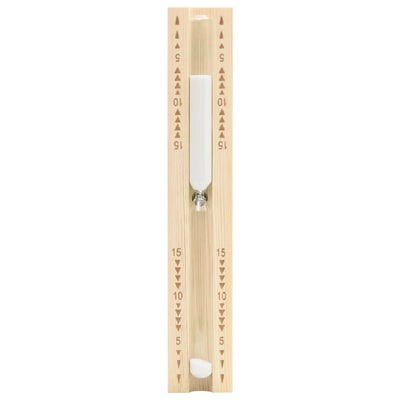 Sauna Sand Timer 15 Minutes Solid Wood Pine