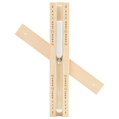 Sauna Sand Timer 15 Minutes Solid Wood Pine