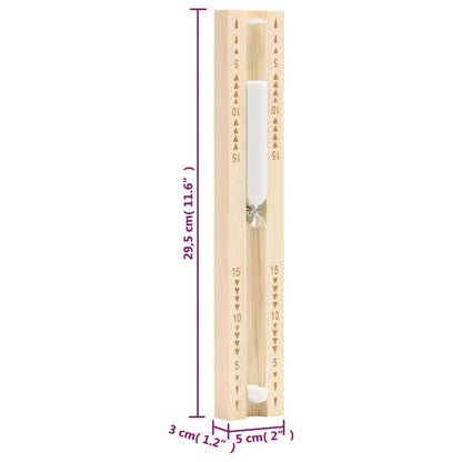 Sauna Sand Timer 15 Minutes Solid Wood Pine