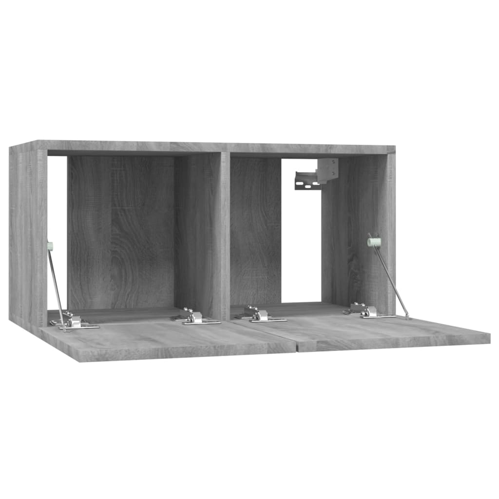 5 Piece TV Cabinet Set Grey Sonoma Engineered Wood