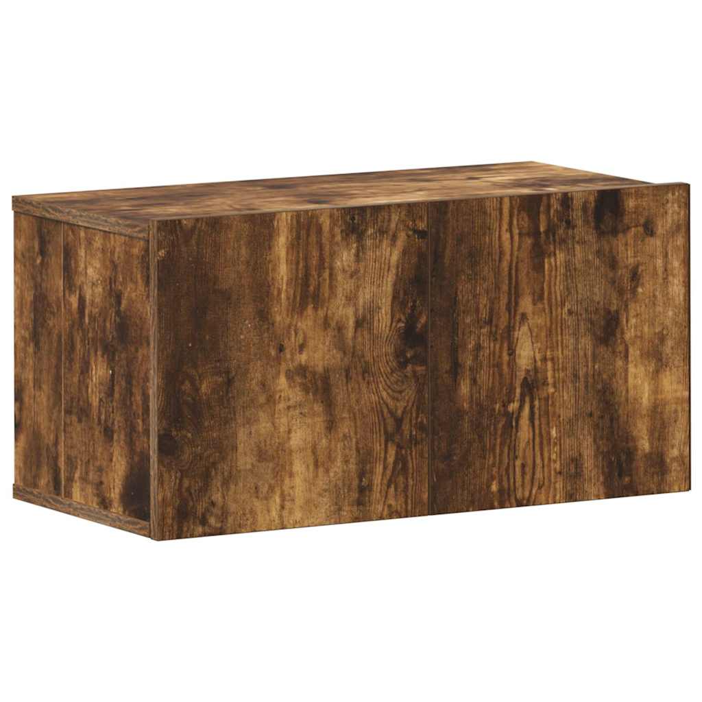 10 Piece TV Cabinet Set Smoked Oak Engineered Wood