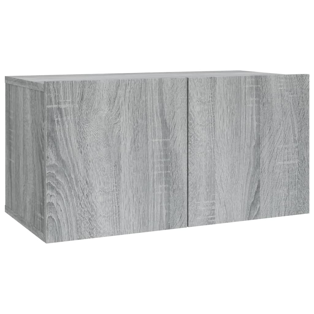 2 Piece TV Cabinet Set Grey Sonoma Engineered Wood