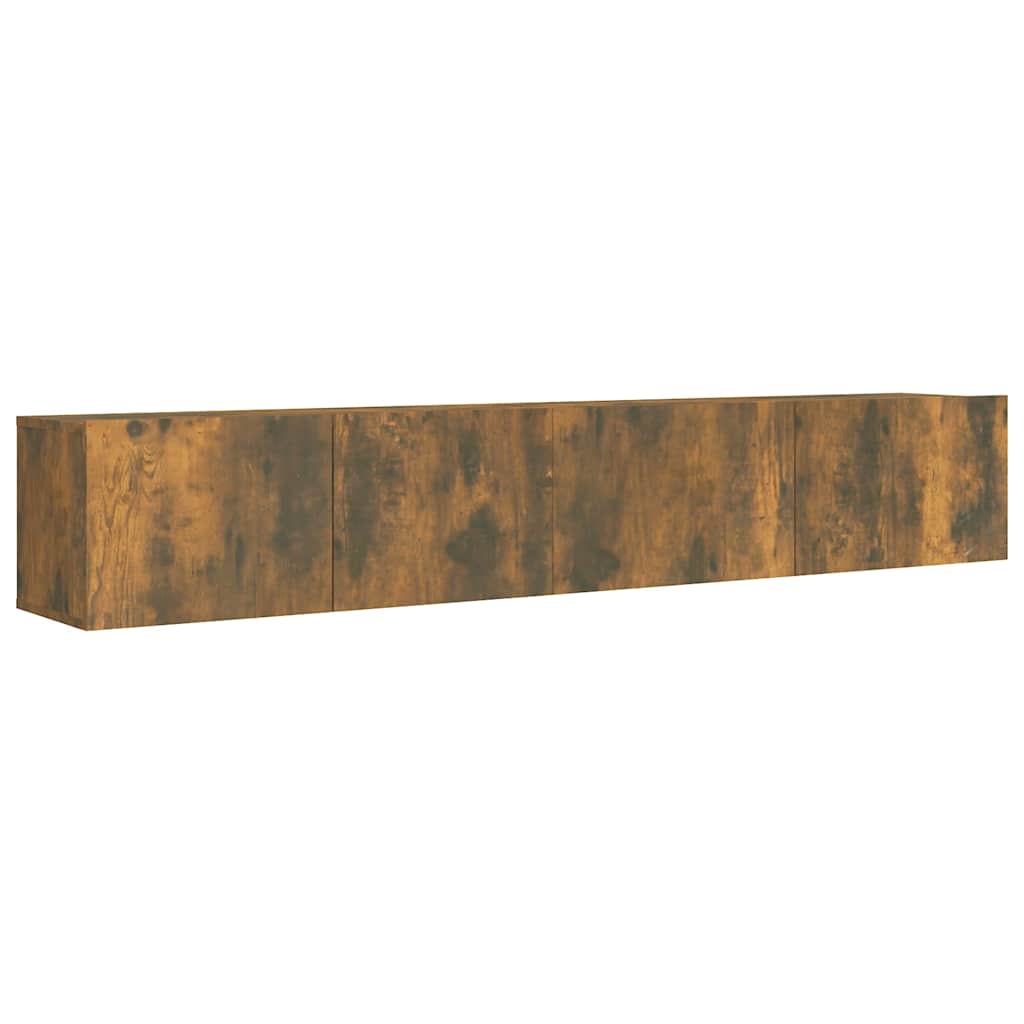 2 Piece TV Cabinet Set Smoked Oak Engineered Wood