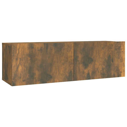2 Piece TV Cabinet Set Smoked Oak Engineered Wood