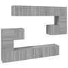 10 Piece TV Cabinet Set Grey Sonoma Engineered Wood