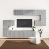 10 Piece TV Cabinet Set Grey Sonoma Engineered Wood