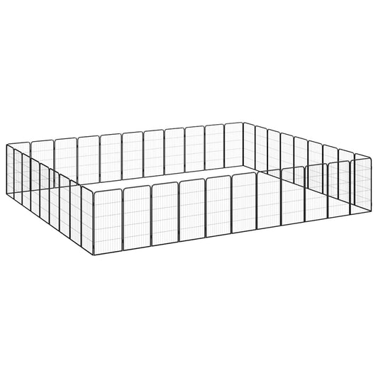 Dog Playpen | Black | Powder-coated steel | Large | Expandable
