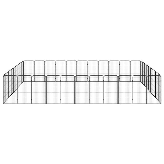 Dog Playpen | Black | Powder-coated steel | Large | Expandable