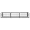 8-Panel Dog Playpen Black 100x50 cm Powder-coated Steel