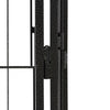 8-Panel Dog Playpen Black 100x50 cm Powder-coated Steel