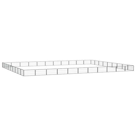 Dog Playpen | Black | Powder-coated Steel | Large | Expandable