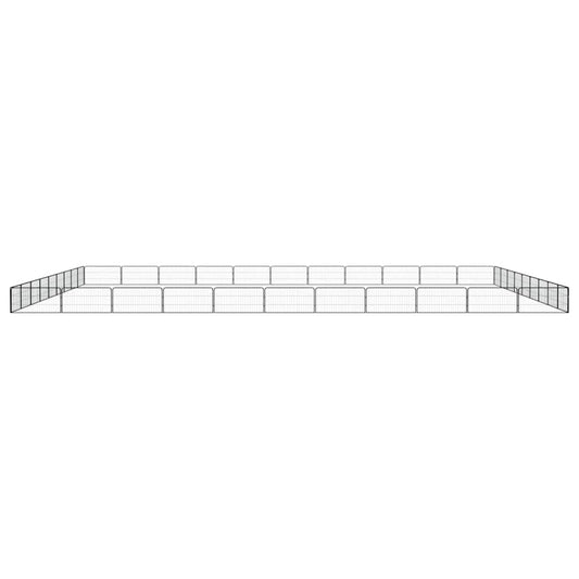 Dog Playpen | Black | Powder-coated Steel | Large | Expandable