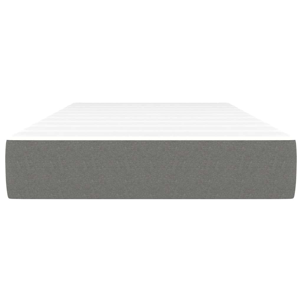 Pocket Spring Bed Mattress Medium Dark Grey 100x190x20 cm Twin