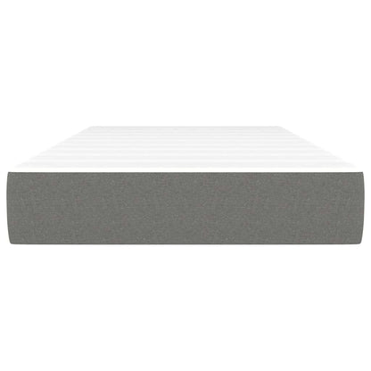 Pocket Spring Bed Mattress Medium Dark Grey 100x190x20 cm Twin