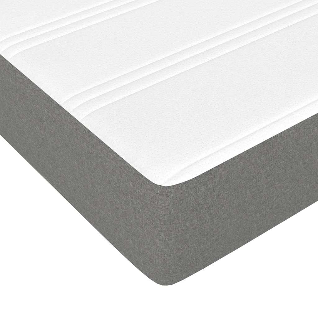 Pocket Spring Bed Mattress Medium Dark Grey 100x190x20 cm Twin